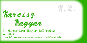 narcisz magyar business card